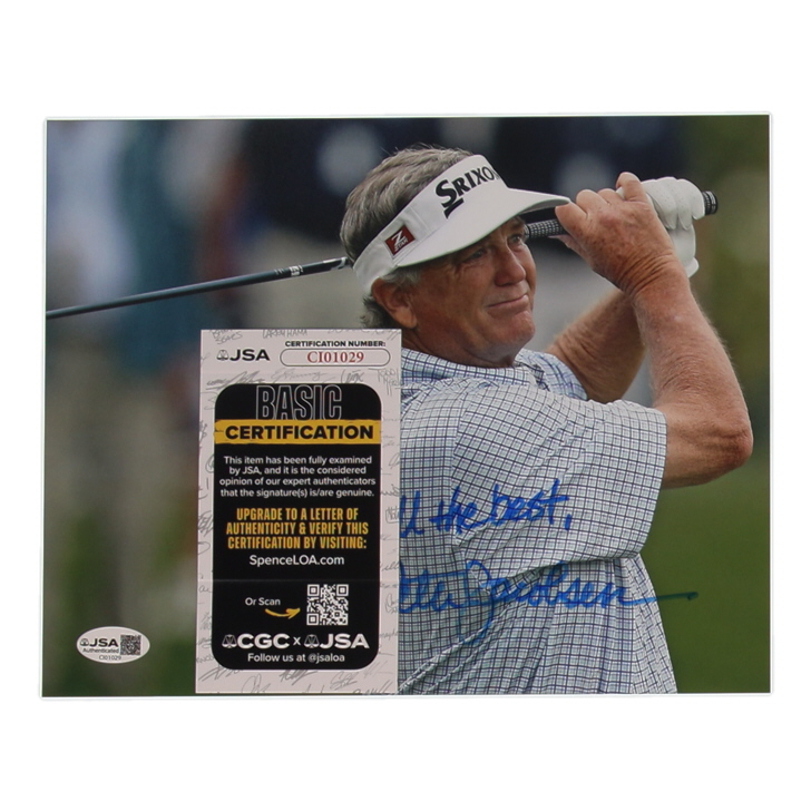Peter Jacobsen Signed 8x10 Photo Inscribed "All The Best" (JSA) at PristineAuction.com Peter Jacobsen Signed 8x10 Photo Inscribed "All The Best" (JSA) at PristineAuction.com