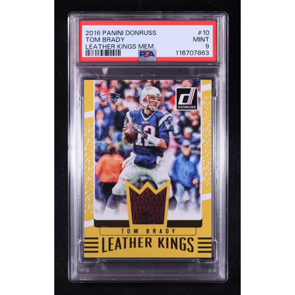 Tom Brady 2016 Donruss Leather Kings #10 (PSA 9) at PristineAuction.com