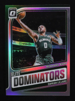 Damian Lillard 2024-25 Donruss Optic Elite Dominators Holo #18 at PristineAuction.com