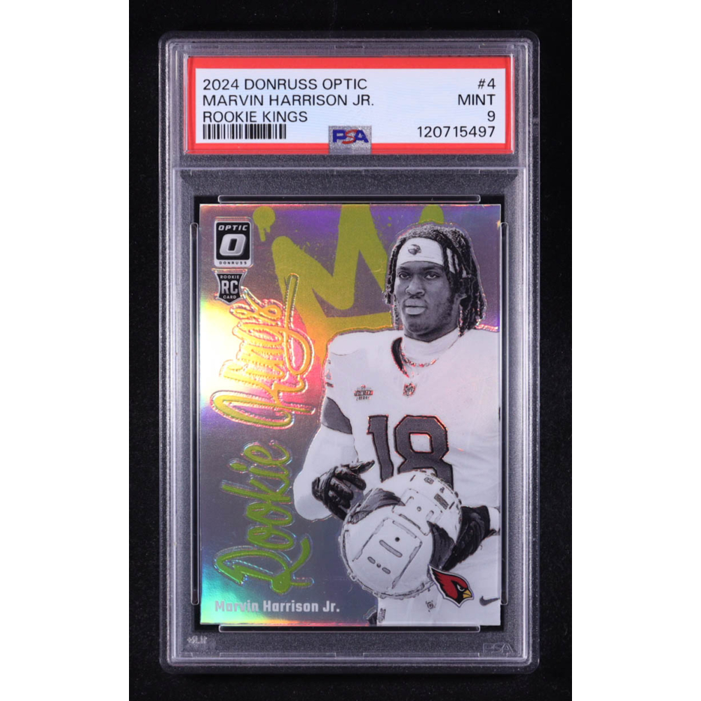 Marvin Harrison Jr. 2024 Donruss Optic Rookie Kings #4 RC (PSA 9) at PristineAuction.com