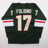 Marcus Foligno Signed Jersey (Beckett) at PristineAuction.com