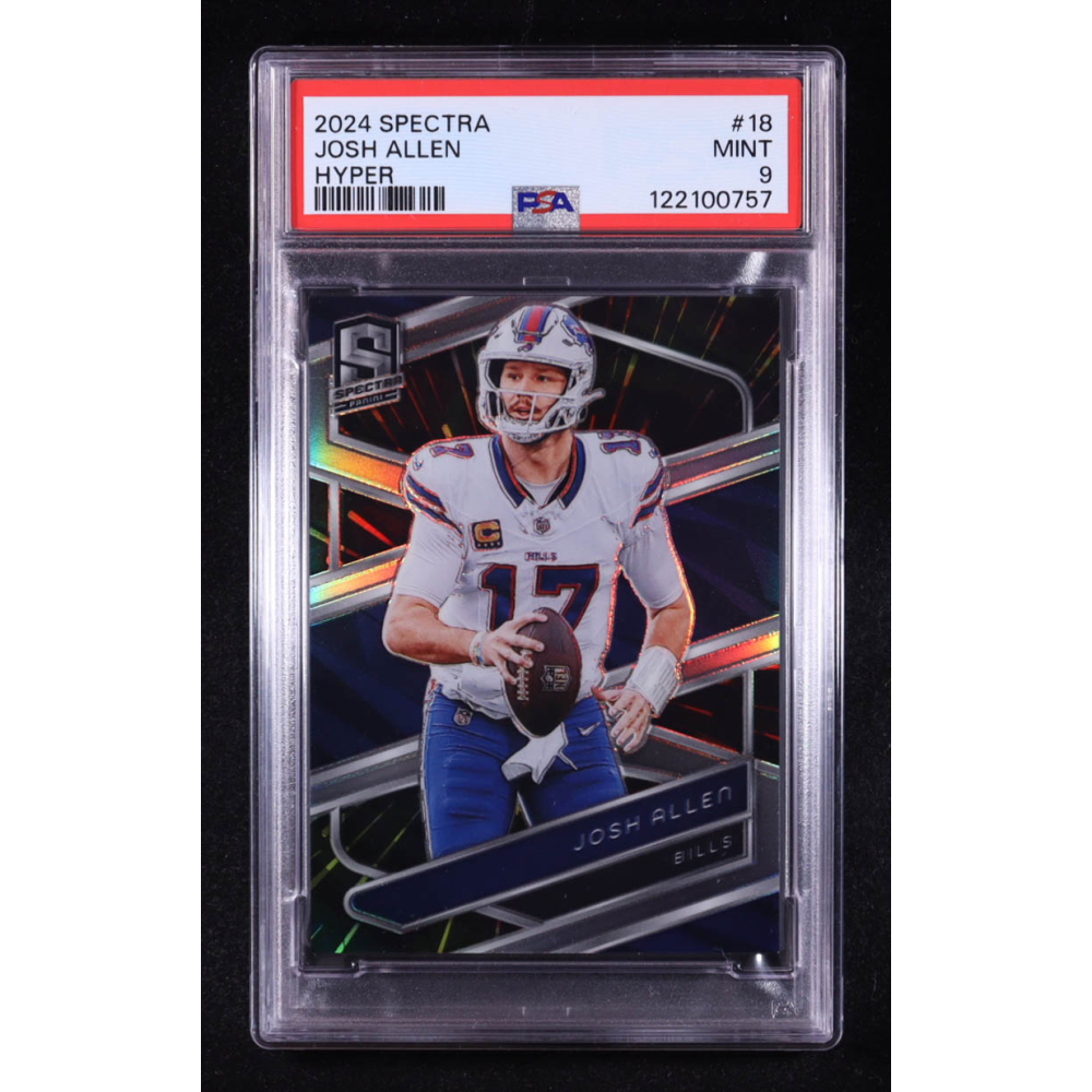 Josh Allen 2024 Panini Spectra Hyper #18 #69/75 (PSA 9) at PristineAuction.com