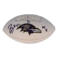 Ray Lewis Signed Ravens Logo Football Inscribed "HOF '18" (Beckett) at PristineAuction.com