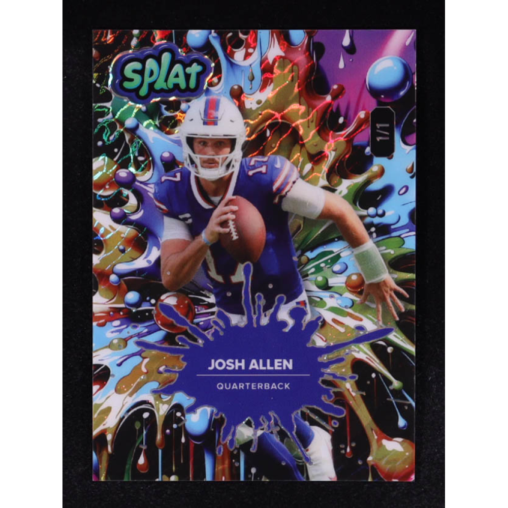 Josh Allen 2025 Wild Card Splat Rainbow #SBRBW12-JA #1/1 | Pristine Auction