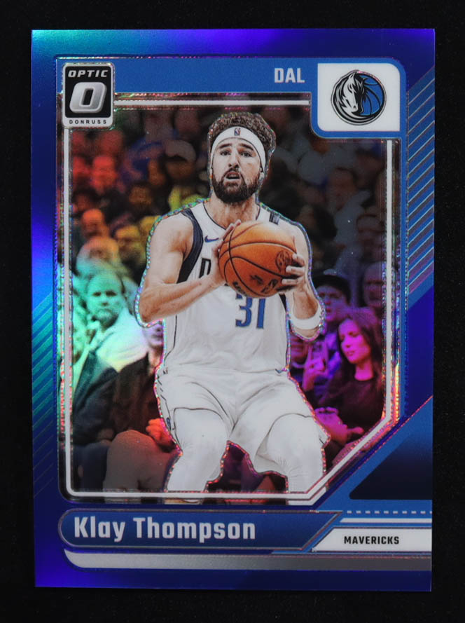 Klay Thompson 2024-25 Donruss Optic Blue #9 #14/49 at PristineAuction.com Klay Thompson 2024-25 Donruss Optic Blue #9 #14/49 at PristineAuction.com