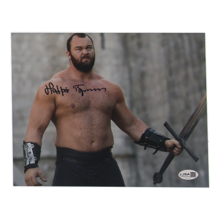 Hafthor Bjornsson Signed "Game of Thrones" 8x10 Photo (JSA) at PristineAuction.com Hafthor Bjornsson Signed "Game of Thrones" 8x10 Photo (JSA) at PristineAuction.com