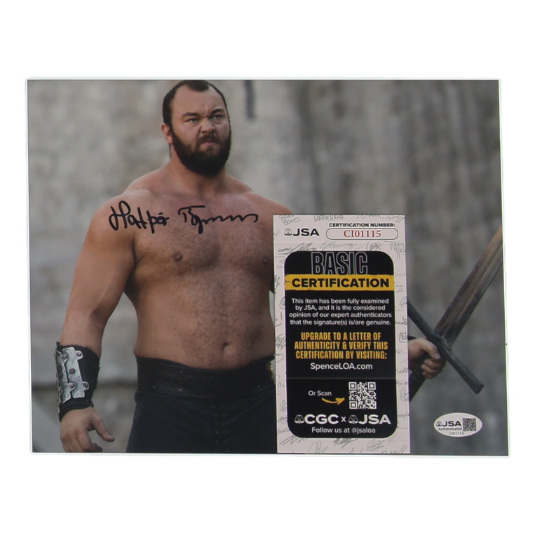 Hafthor Bjornsson Signed "Game of Thrones" 8x10 Photo (JSA) at PristineAuction.com Hafthor Bjornsson Signed "Game of Thrones" 8x10 Photo (JSA) at PristineAuction.com