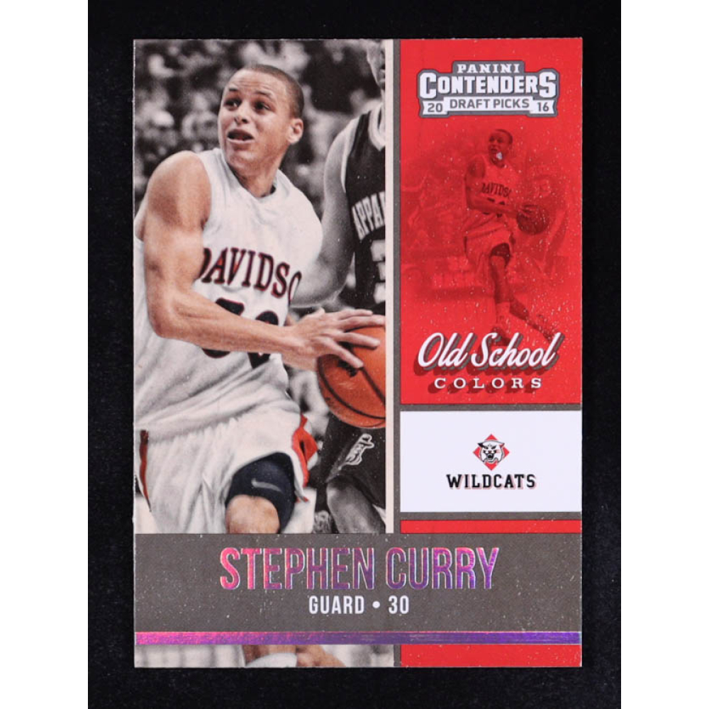 Stephen Curry 2016-17 Panini Contenders Draft Picks Old School Colors #19 at PristineAuction.com