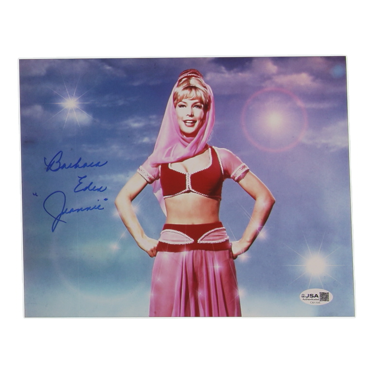 Barbara Eden Signed "I Dream of Jeannie" 8x10 Photo Inscribed "Jeannie" (JSA) at PristineAuction.com Barbara Eden Signed "I Dream of Jeannie" 8x10 Photo Inscribed "Jeannie" (JSA) at PristineAuction.com