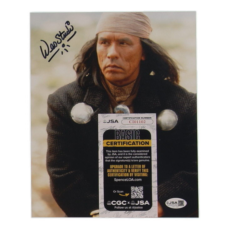 Wes Studi Signed "Geronimo: An American Legend" 8x10 Photo (JSA) at PristineAuction.com Wes Studi Signed "Geronimo: An American Legend" 8x10 Photo (JSA) at PristineAuction.com