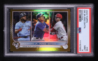 Shohei Ohtani / Vladmir Guerrero Jr. / Salvador Perez Jr. 2022 Topps Gold Foil #48 (PSA 9) at PristineAuction.com