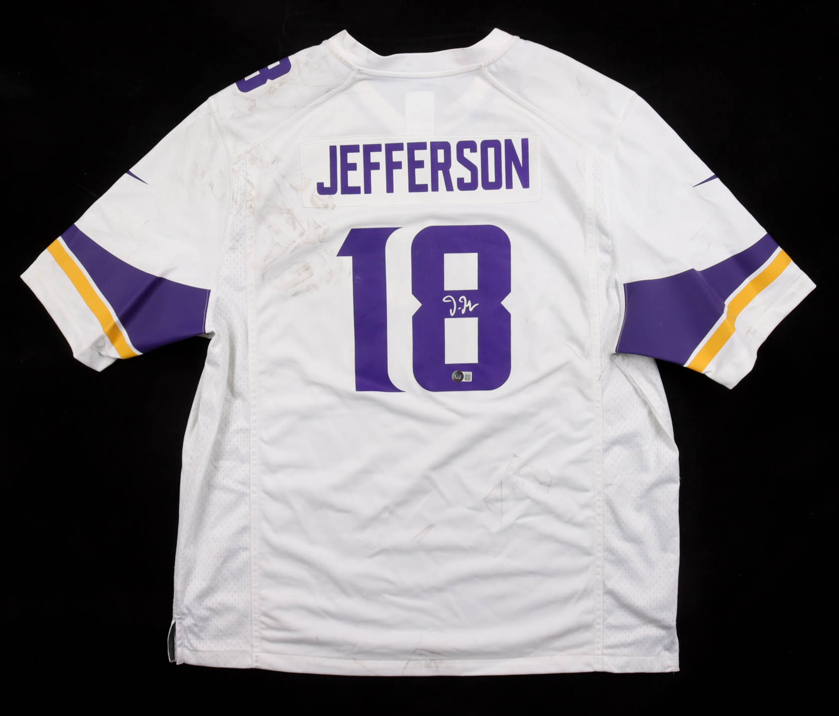 Justin Jefferson Signed Vikings Nike Authentic Jersey (Beckett) at PristineAuction.com Justin Jefferson Signed Vikings Nike Authentic Jersey (Beckett) at PristineAuction.com