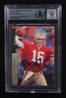 Joe Montana Signed 1995 Upper Deck Box Set 40,551 Yards #40 (BGS | Autograph Graded BGS 10) at PristineAuction.com