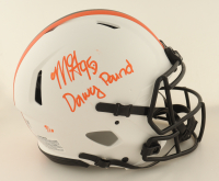 Myles Garrett Signed LE Browns Full-Size Authentic On-Field Lunar Eclipse Alternate Speed Helmet Inscribed "Dawg Pound" (Fanatics) at PristineAuction.com