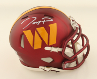 Jayden Daniels Signed Commanders Speed Mini Helmet (Fanatics) at PristineAuction.com