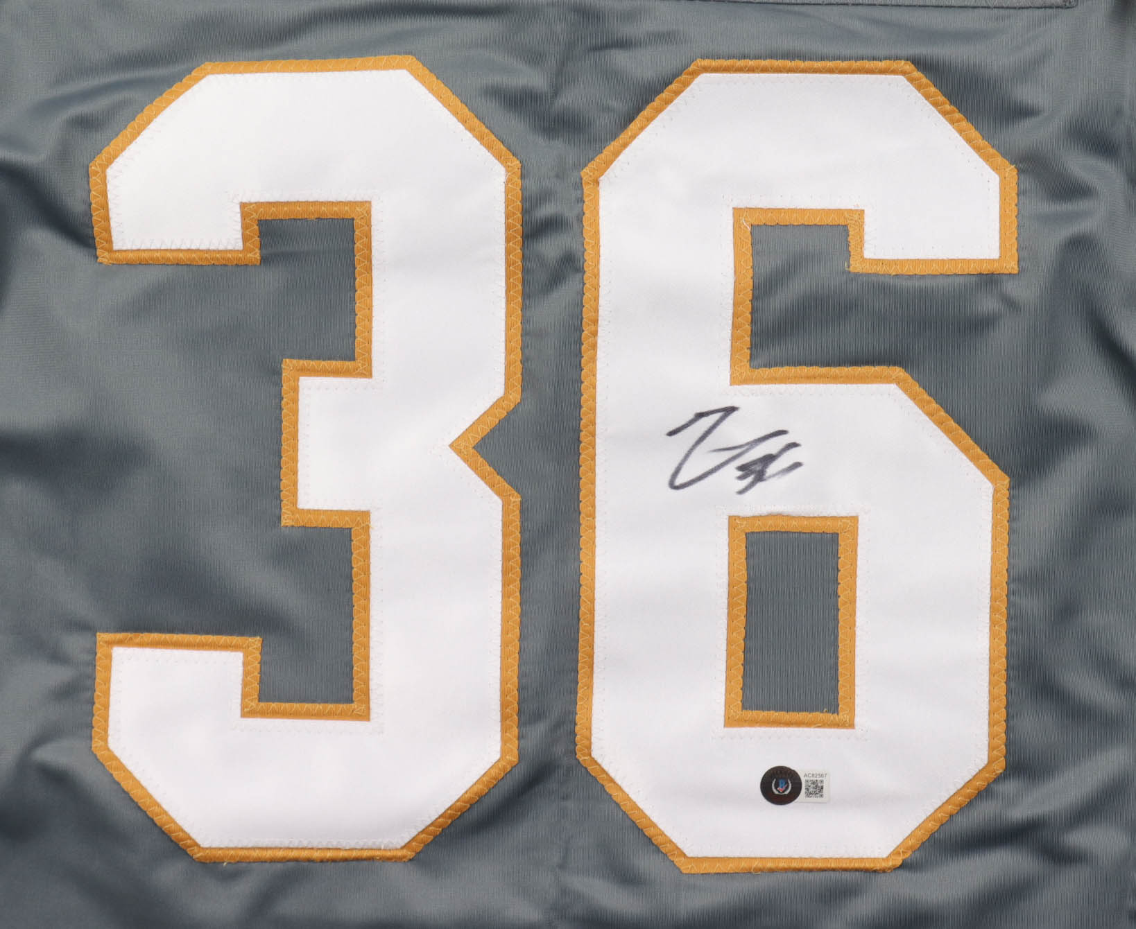 Logan Thompson Signed Jersey (Beckett) at PristineAuction.com Logan Thompson Signed Jersey (Beckett) at PristineAuction.com