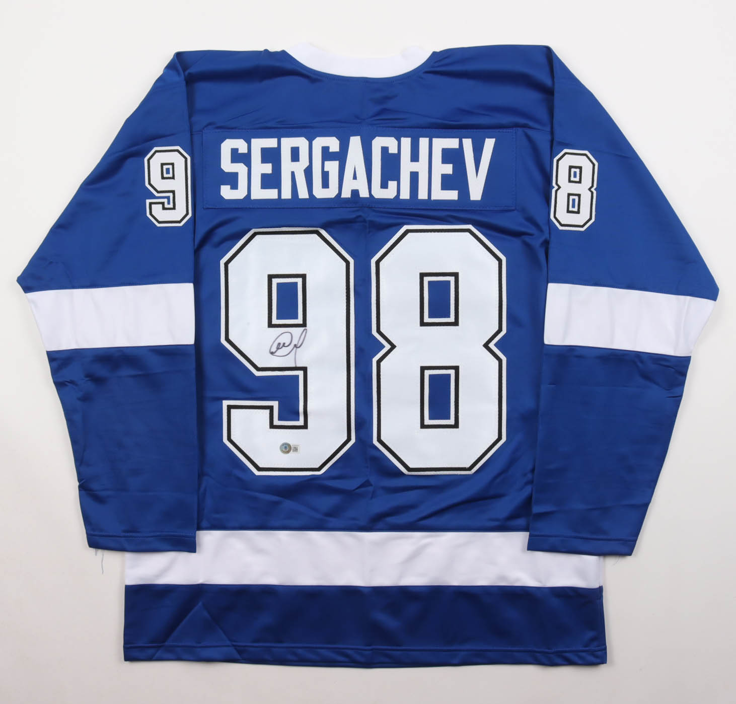 Mikhail Sergachev Signed Jersey (Beckett) at PristineAuction.com Mikhail Sergachev Signed Jersey (Beckett) at PristineAuction.com
