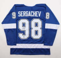 Mikhail Sergachev Signed Jersey (Beckett) at PristineAuction.com