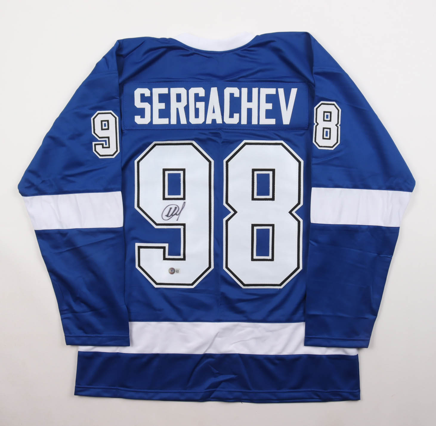 Mikhail Sergachev Signed Jersey (Beckett) at PristineAuction.com Mikhail Sergachev Signed Jersey (Beckett) at PristineAuction.com