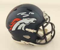 Bo Nix Signed Broncos Speed Mini Helmet (Fanatics) at PristineAuction.com