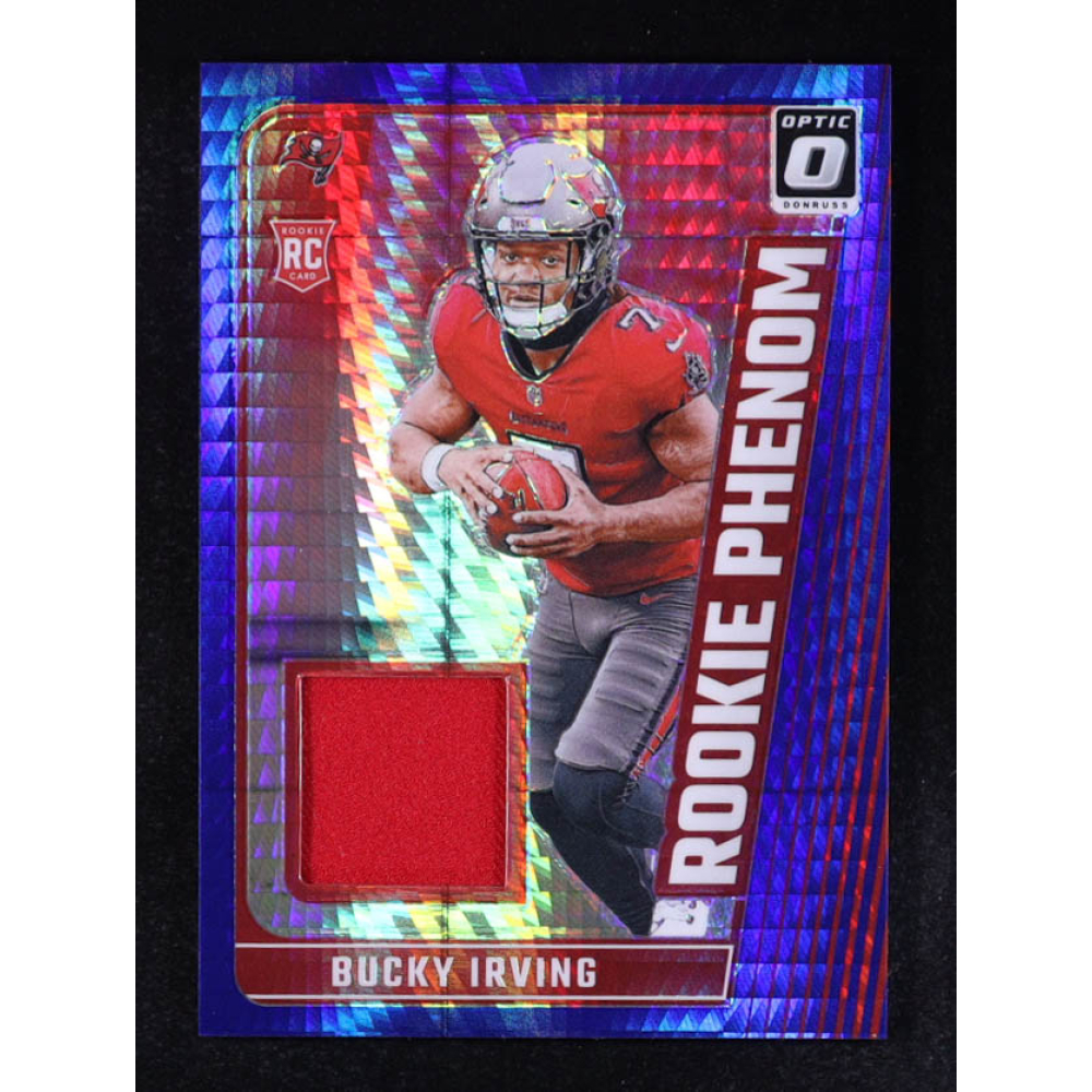 Bucky Irving 2024 Donruss Optic Rookie Phenoms Blue Hyper #10 RC at PristineAuction.com