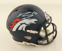 Bo Nix Signed Broncos Speed Mini Helmet (Fanatics) at PristineAuction.com