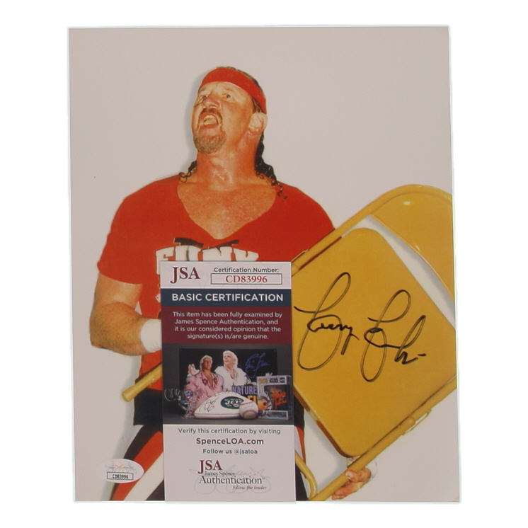 Terry Funk Signed WWE 8x10 Photo (JSA) at PristineAuction.com Terry Funk Signed WWE 8x10 Photo (JSA) at PristineAuction.com