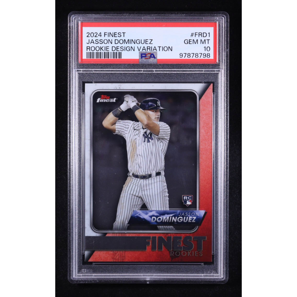 Jasson Dominguez 2024 Finest Rookie Design Variations #FRD1 RC (PSA 10) at PristineAuction.com