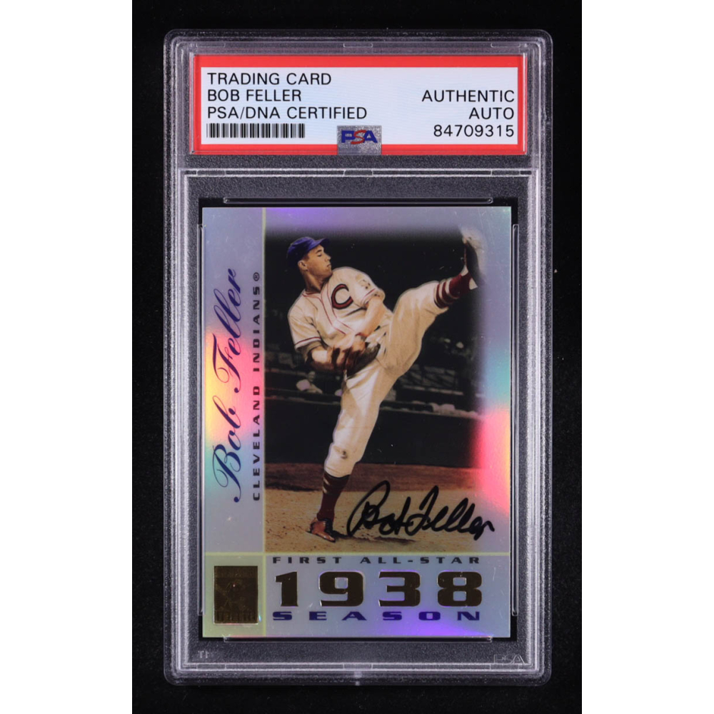 Bob Feller Signed 2003 Topps Tribute Perennial All-Star #23 (PSA) at PristineAuction.com