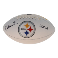 Dermontti Dawson Signed Steelers Logo Football Inscribed "HOF 12" (Prova) at PristineAuction.com