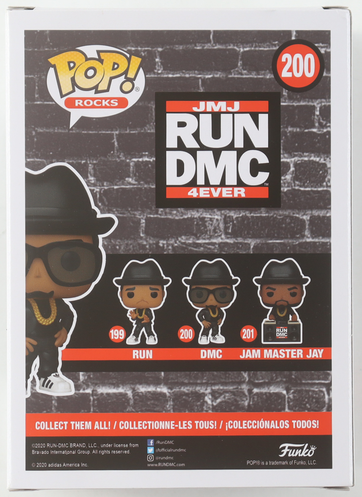 DMC Signed "Run DMC" #200 Funko Pop! Vinyl Figure (Beckett) at PristineAuction.com DMC Signed "Run DMC" #200 Funko Pop! Vinyl Figure (Beckett) at PristineAuction.com
