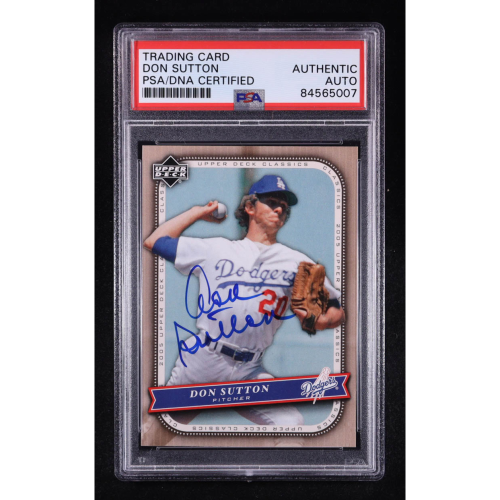 Don Sutton Signed 2005 Upper Deck Classics #27 (PSA) at PristineAuction.com