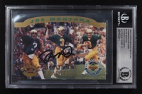 Joe Montana Signed 1993-97 Upper Deck Commemorative Cards A Golden Tradition Authenticated Memorabilia Oversized #5 #6258/10,000 (BGS | Autograph Graded BGS 10) at PristineAuction.com