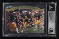 Joe Montana Signed 1993-97 Upper Deck Commemorative Cards A Golden Tradition Authenticated Memorabilia Oversized #5 #3507/10,000 (BGS | Autograph Graded BGS 10) at PristineAuction.com