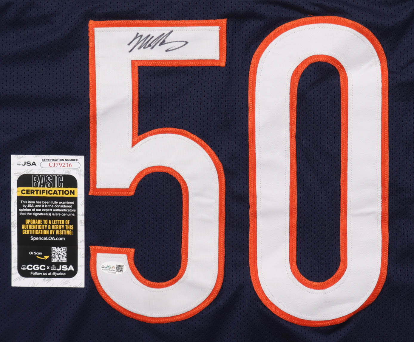 Mike Singletary Signed Jersey (JSA) at PristineAuction.com Mike Singletary Signed Jersey (JSA) at PristineAuction.com