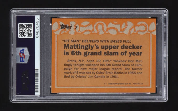 Don Mattingly / Rickey Henderson Signed Topps 1987 Record Breakers #2 (PSA | Autograph Graded PSA 10) at PristineAuction.com Don Mattingly / Rickey Henderson Signed Topps 1987 Record Breakers #2 (PSA | Autograph Graded PSA 10) at PristineAuction.com