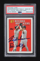 Don Mattingly / Rickey Henderson Signed Topps 1987 Record Breakers #2 (PSA | Autograph Graded PSA 10) at PristineAuction.com