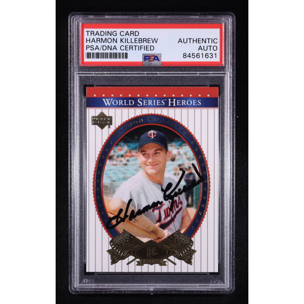Harmon Killebrew Signed 2002 Upper Deck World Series Heroes #73 (PSA) at PristineAuction.com