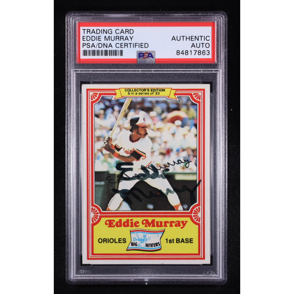 Eddie Murray Signed 1981 Drake's #6 (PSA) at PristineAuction.com
