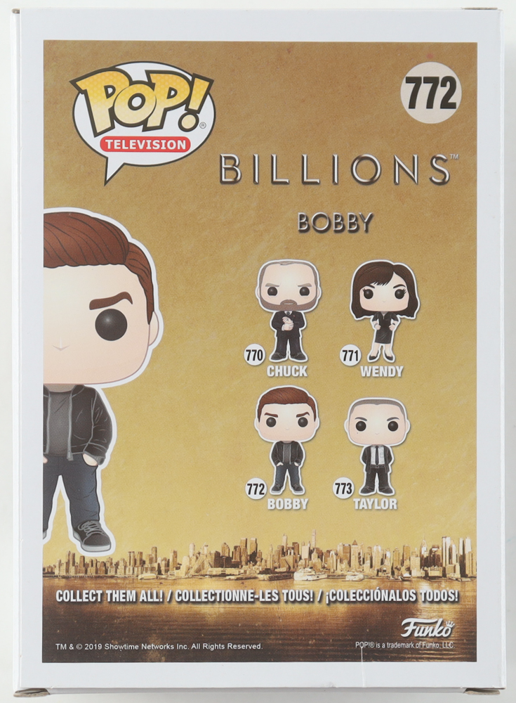 Damien Lewis Signed "Billions" #772 Bobby Funko Pop! Vinyl Figure (Beckett) at PristineAuction.com Damien Lewis Signed "Billions" #772 Bobby Funko Pop! Vinyl Figure (Beckett) at PristineAuction.com