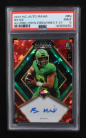 Bo Nix 2024 Wild Card Auto Mania Autograph Diamond Crystal Fireworks #AMAD-BN #1/1 RC (PSA 9) at PristineAuction.com
