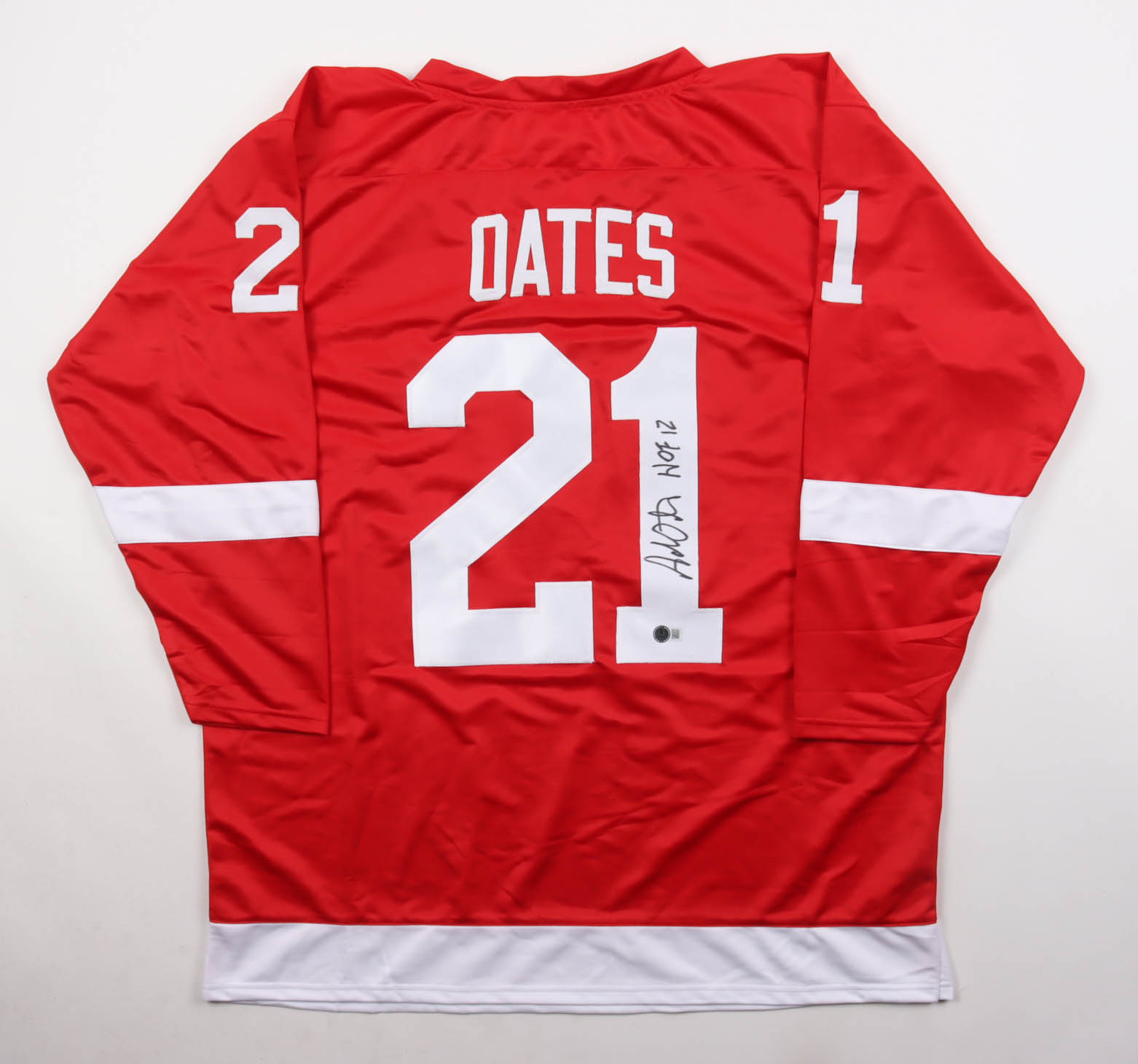 Adam Oates Signed Jersey Inscribed "HOF 12" (Beckett) at PristineAuction.com Adam Oates Signed Jersey Inscribed "HOF 12" (Beckett) at PristineAuction.com