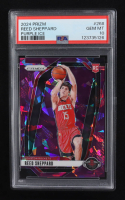 Reed Sheppard 2024-25 Panini Prizm Prizms Purple Ice #268 #072/149 RC (PSA 10) at PristineAuction.com