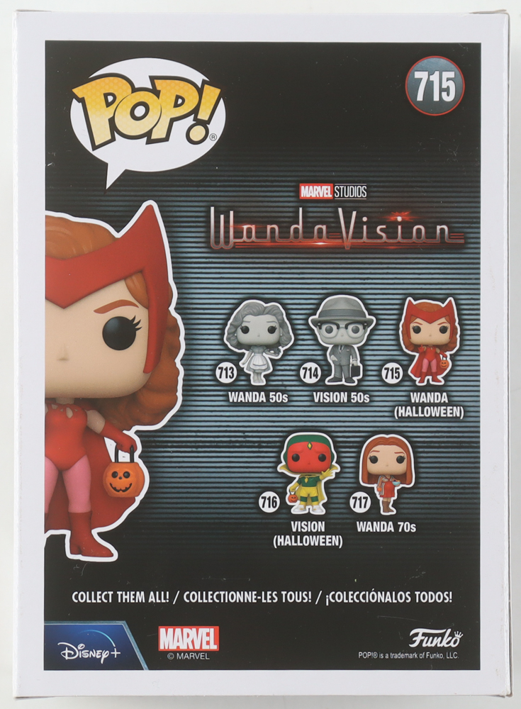Elizabeth Olsen Signed "WandaVision" #715 Wanda (Halloween) Funko Pop! Vinyl Figure (Beckett) at PristineAuction.com Elizabeth Olsen Signed "WandaVision" #715 Wanda (Halloween) Funko Pop! Vinyl Figure (Beckett) at PristineAuction.com