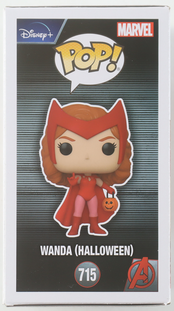 Elizabeth Olsen Signed "WandaVision" #715 Wanda (Halloween) Funko Pop! Vinyl Figure (Beckett) at PristineAuction.com Elizabeth Olsen Signed "WandaVision" #715 Wanda (Halloween) Funko Pop! Vinyl Figure (Beckett) at PristineAuction.com
