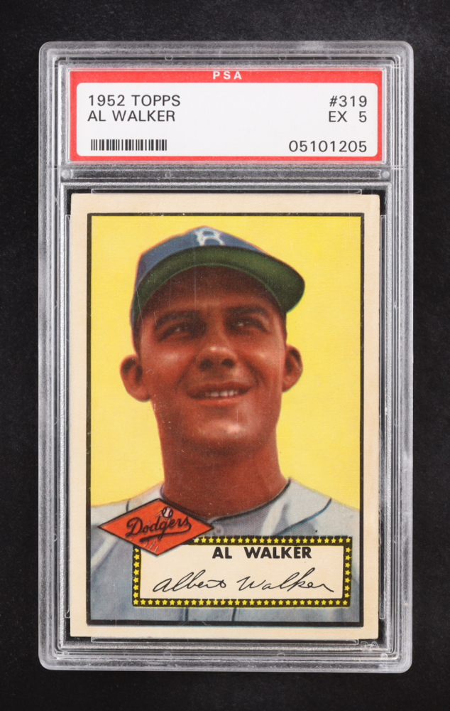 Rube Walker 1952 Topps #319 RC (PSA 5)