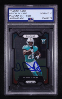 De'Von Achane Signed 2023 Panini Prizm #365 RC (PSA | Auto 10) at PristineAuction.com