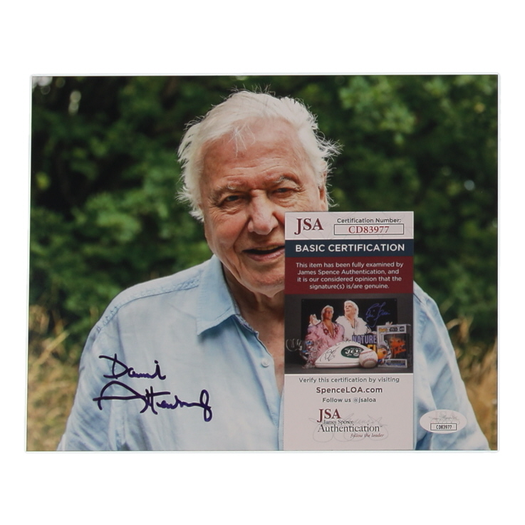 David Attenborough Signed "Planet Earth" 8x10 Photo (JSA) at PristineAuction.com David Attenborough Signed "Planet Earth" 8x10 Photo (JSA) at PristineAuction.com
