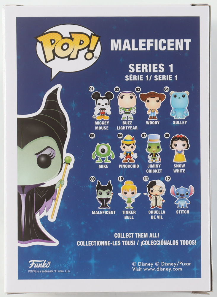 Angelina Jolie Signed "Disney" #09 Maleficent Funko Pop! Vinyl Figure (Beckett) at PristineAuction.com Angelina Jolie Signed "Disney" #09 Maleficent Funko Pop! Vinyl Figure (Beckett) at PristineAuction.com