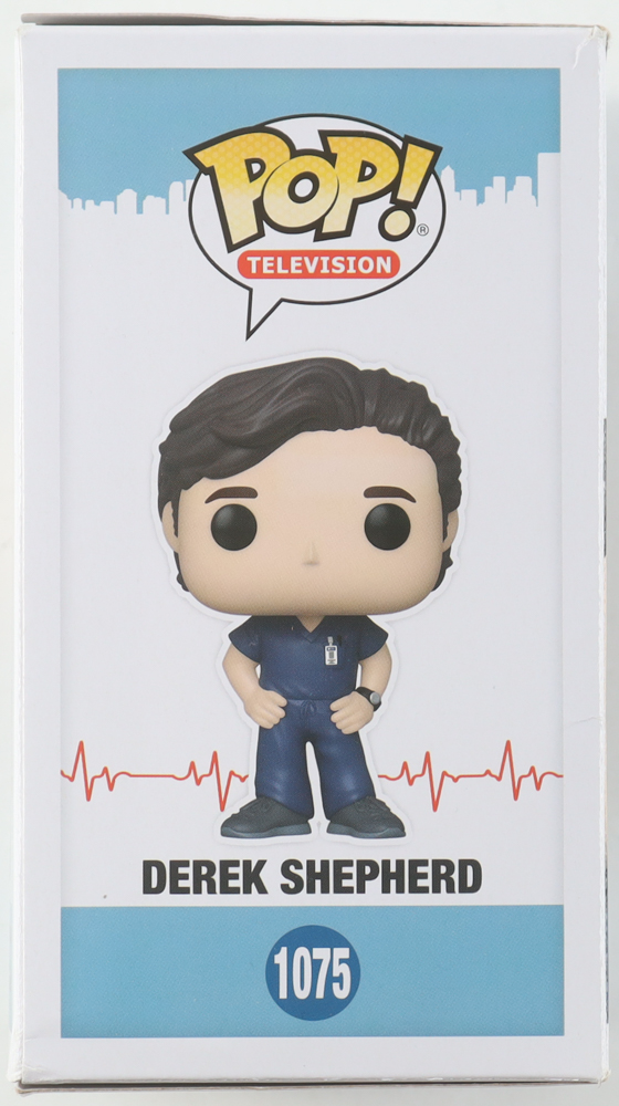 Patrick Dempsey Signed Grey's Anatomy #1075 Derek Shepherd Funko Pop! Vinyl Figure (Beckett) at PristineAuction.com Patrick Dempsey Signed Grey's Anatomy #1075 Derek Shepherd Funko Pop! Vinyl Figure (Beckett) at PristineAuction.com